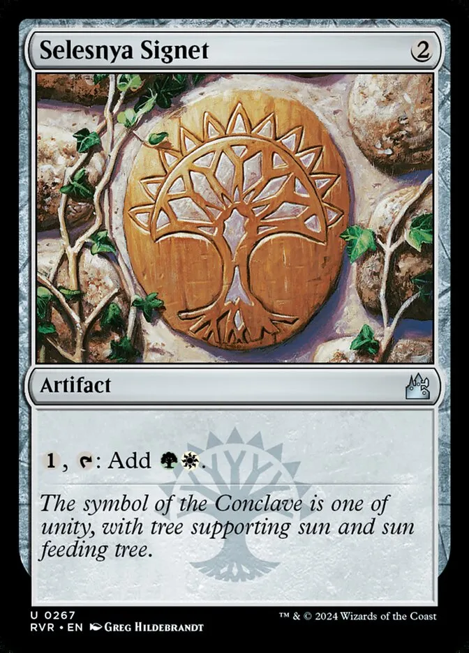 2024 Ravnica Remastered Selesnya Signet #267 uncommon card image