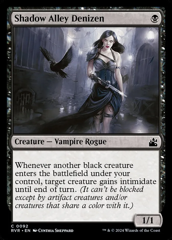 2024 Ravnica Remastered Shadow Alley Denizen #92 common card image