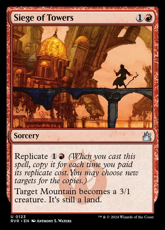 2024 Ravnica Remastered Siege of Towers #123 uncommon card image