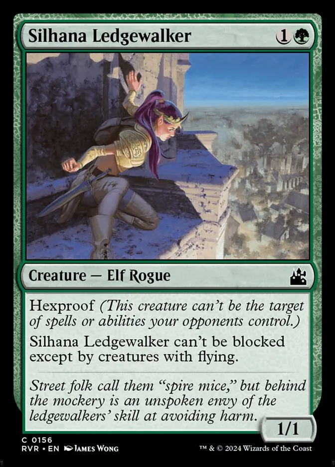 2024 Ravnica Remastered Silhana Ledgewalker #156 common card image