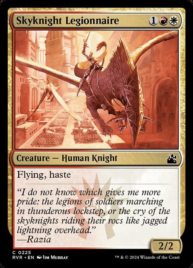 2024 Ravnica Remastered Skyknight Legionnaire #225 common card image