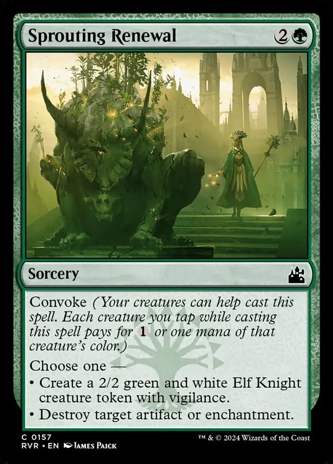2024 Ravnica Remastered Sprouting Renewal #157 common card image