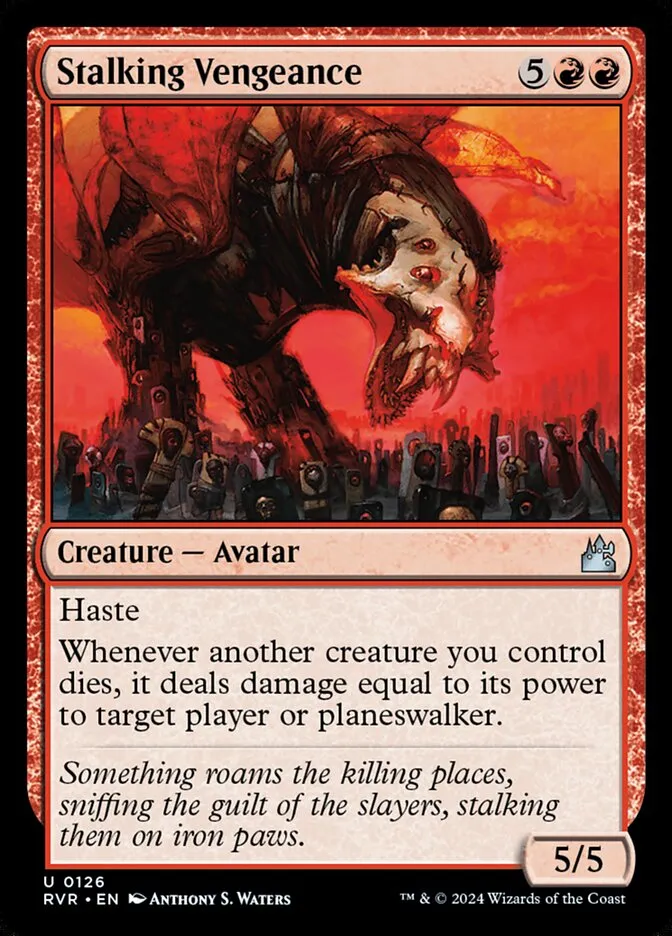2024 Ravnica Remastered Stalking Vengeance #126 uncommon card image