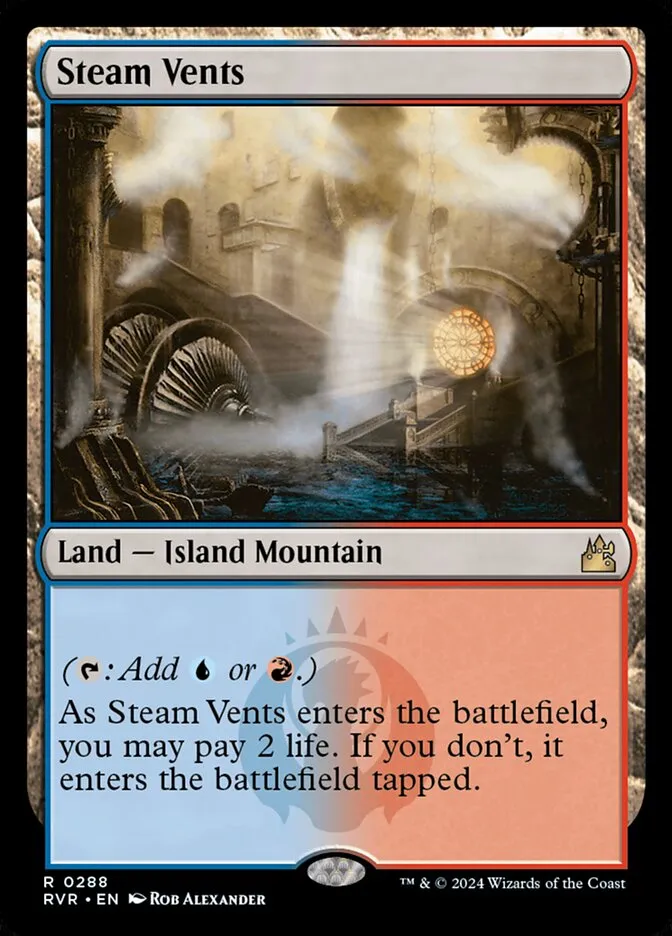 2024 Ravnica Remastered Steam Vents #288 rare card image