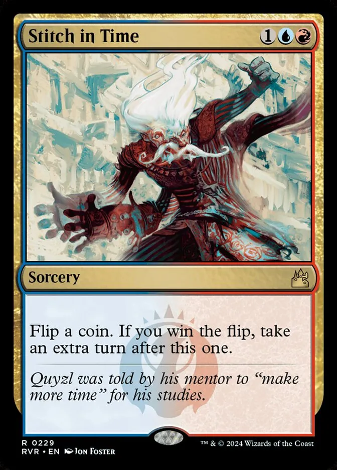 2024 Ravnica Remastered Stitch in Time #229 rare card image