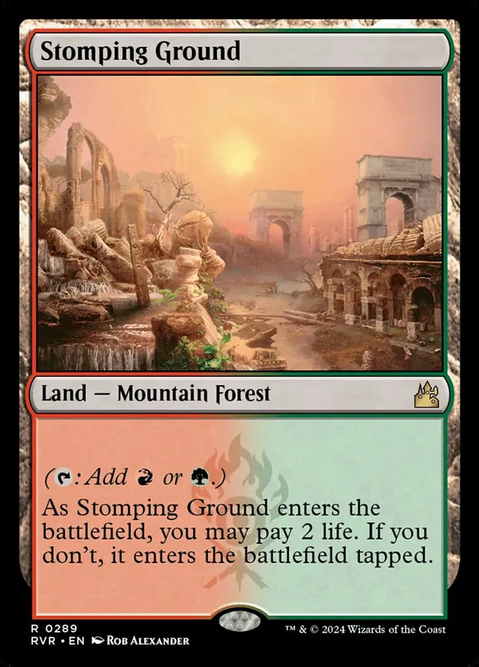 2024 Ravnica Remastered Stomping Ground #289 rare card image