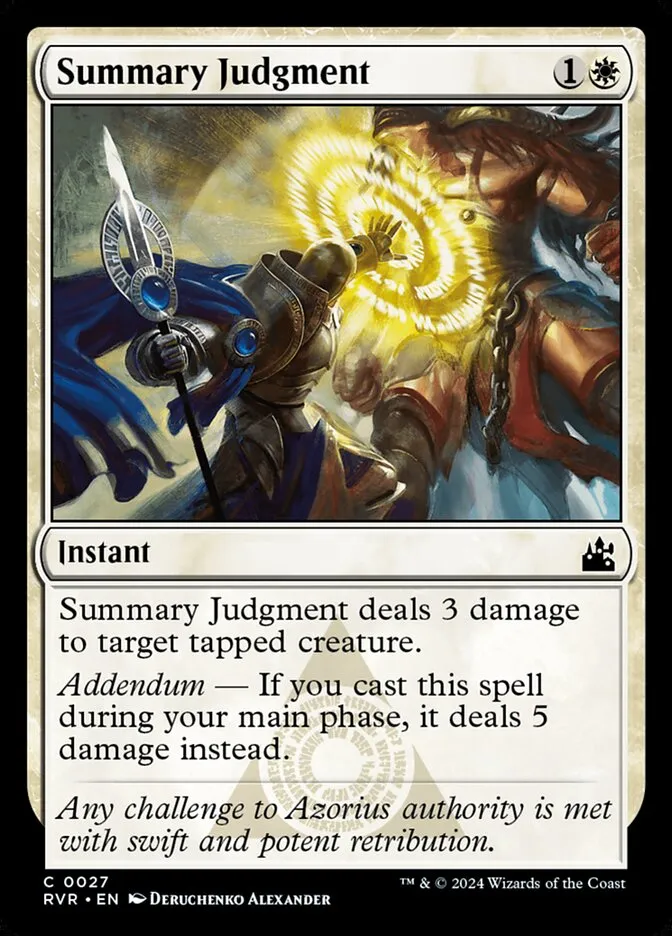 2024 Ravnica Remastered Summary Judgment common #27 common card image