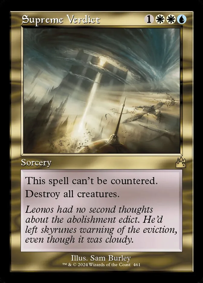 2024 Ravnica Remastered Supreme Verdict #461 rare card image