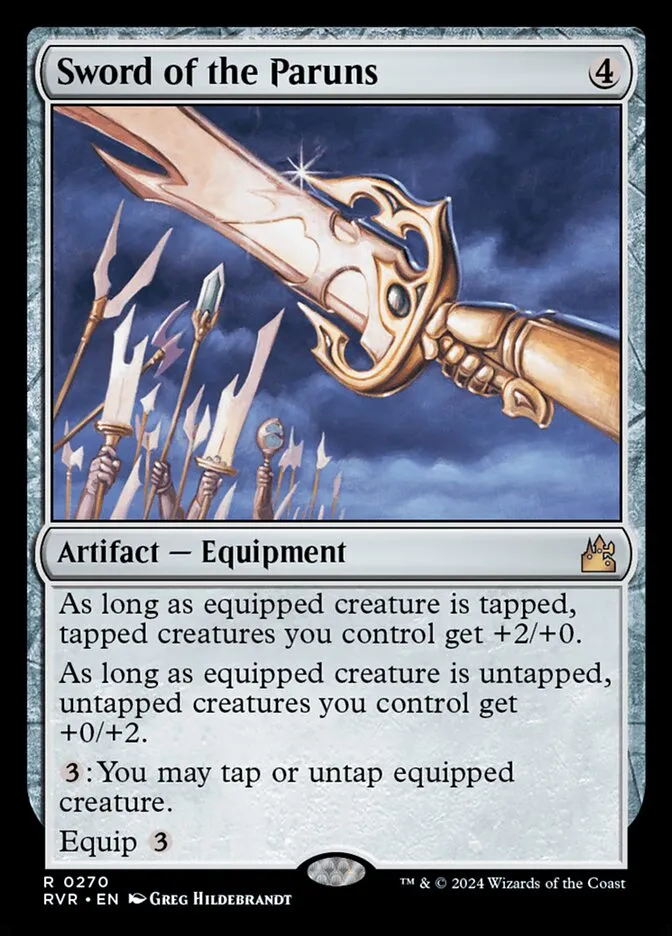 2024 Ravnica Remastered Sword of the Paruns #270 rare card image