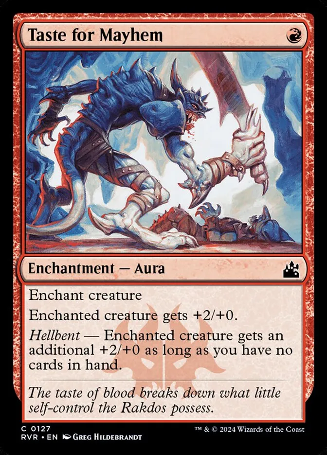 2024 Ravnica Remastered Taste for Mayhem #127 common card image