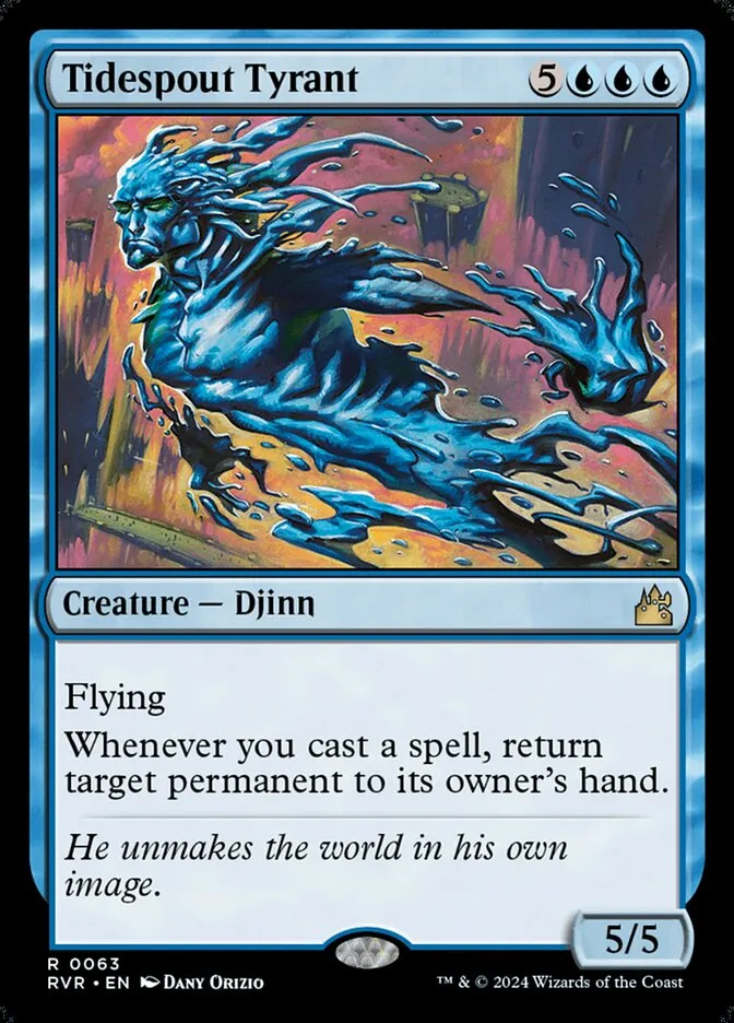 2024 Ravnica Remastered Tidespout Tyrant rare #63 rare card image