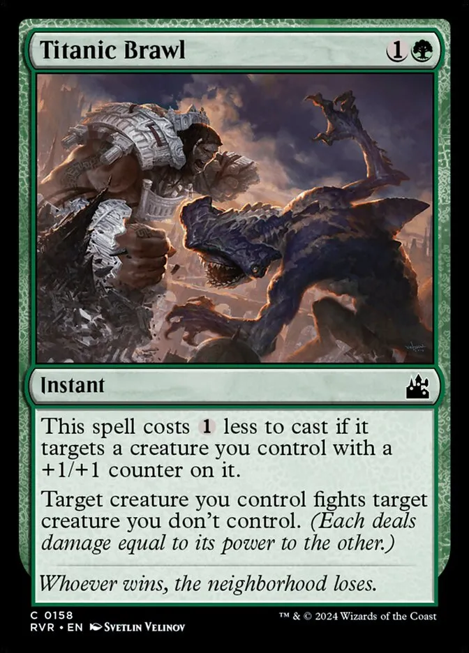 2024 Ravnica Remastered Titanic Brawl #158 common card image