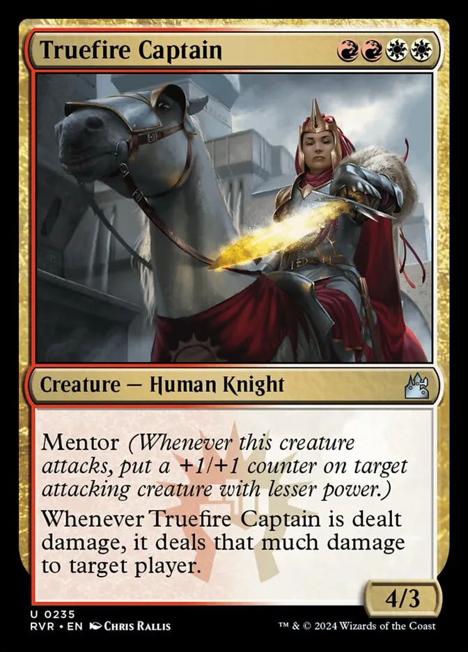 2024 Ravnica Remastered Truefire Captain #235 uncommon card image