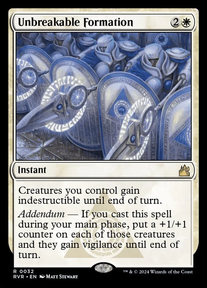 2024 Ravnica Remastered Unbreakable Formation rare #32 rare card image