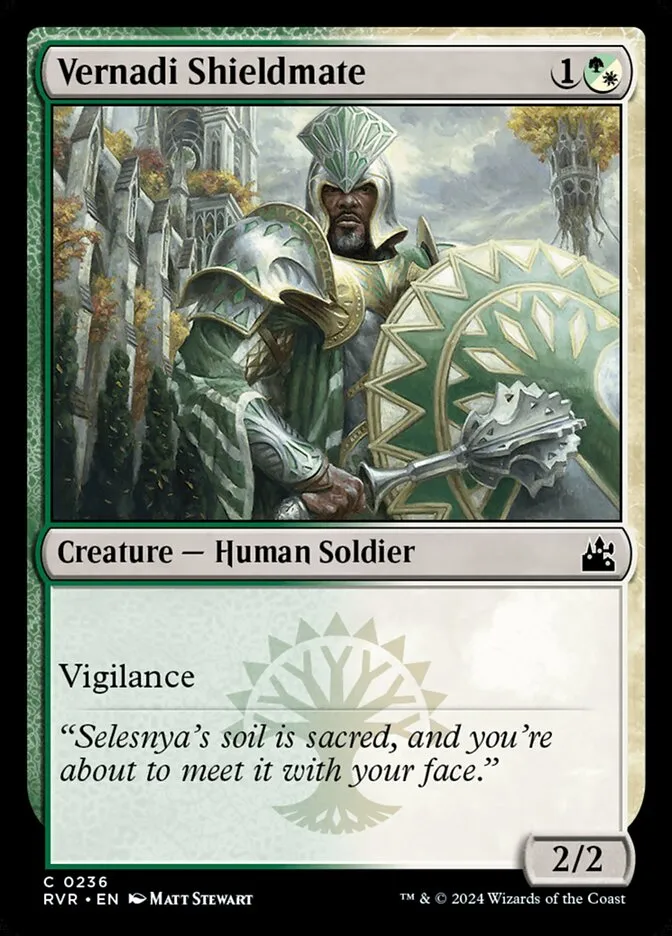 2024 Ravnica Remastered Vernadi Shieldmate #236 common card image