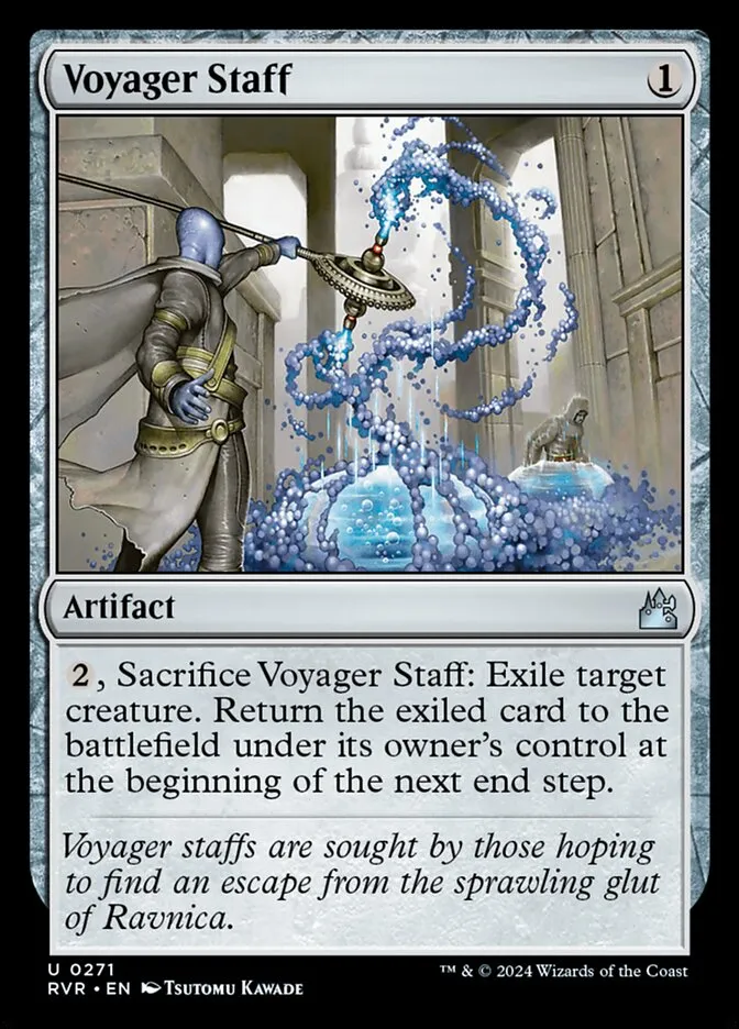 2024 Ravnica Remastered Voyager Staff #271 uncommon card image