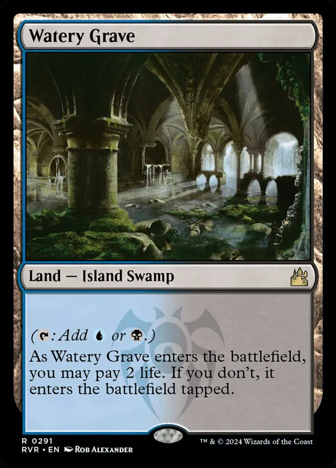 2024 Ravnica Remastered Watery Grave #291 rare card image