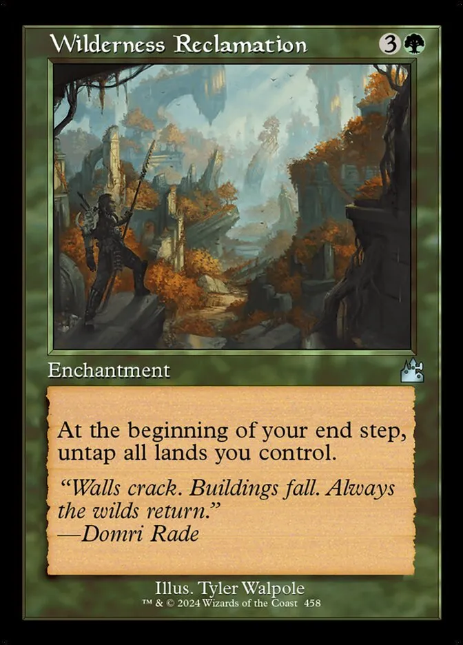 2024 Ravnica Remastered Wilderness Reclamation #458 uncommon card image