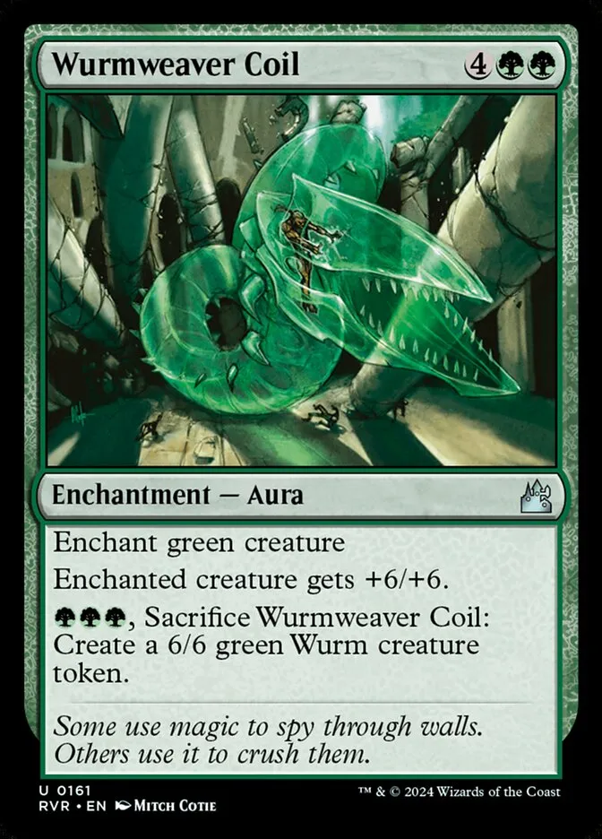 2024 Ravnica Remastered Wurmweaver Coil #161 uncommon card image