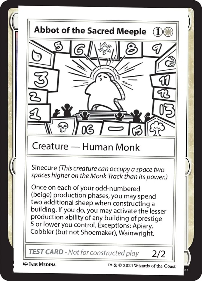 2024 Mystery Booster 2 Abbot of the Sacred Meeple rare #507 unlisted card image