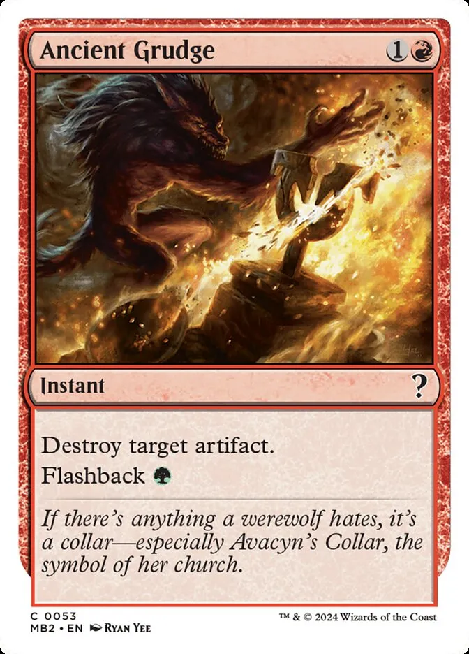 2024 Mystery Booster 2 Ancient Grudge common #53 unlisted card image