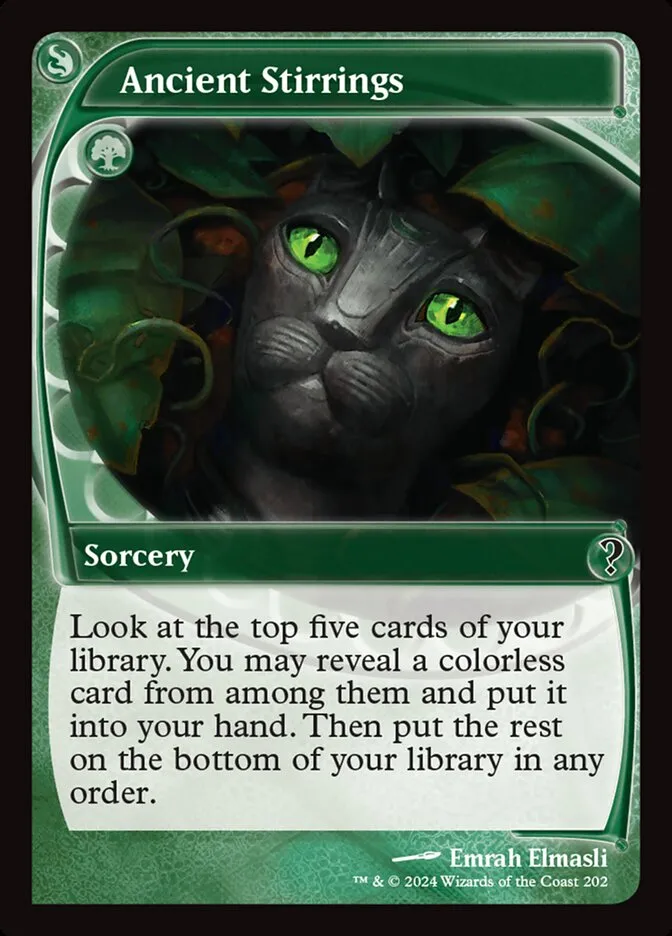 2024 Mystery Booster 2 Ancient Stirrings common #202 unlisted card image