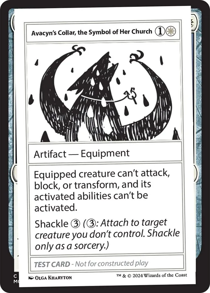 2024 Mystery Booster 2 Avacyn's Collar, the Symbol of Her Church rare #509 unlisted card image