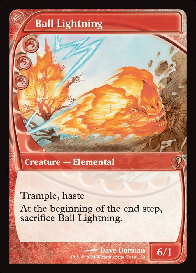2024 Mystery Booster 2 Ball Lightning rare #130 unlisted card image
