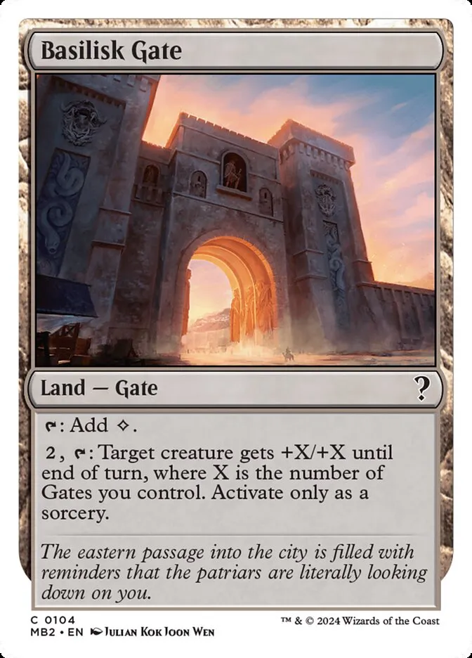 2024 Mystery Booster 2 Basilisk Gate common #104 unlisted card image