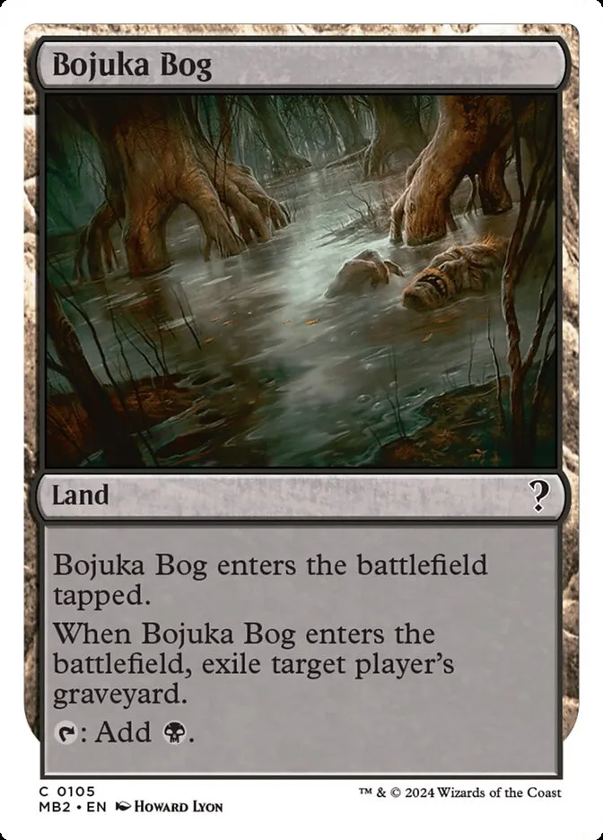 2024 Mystery Booster 2 Bojuka Bog common #105 unlisted card image