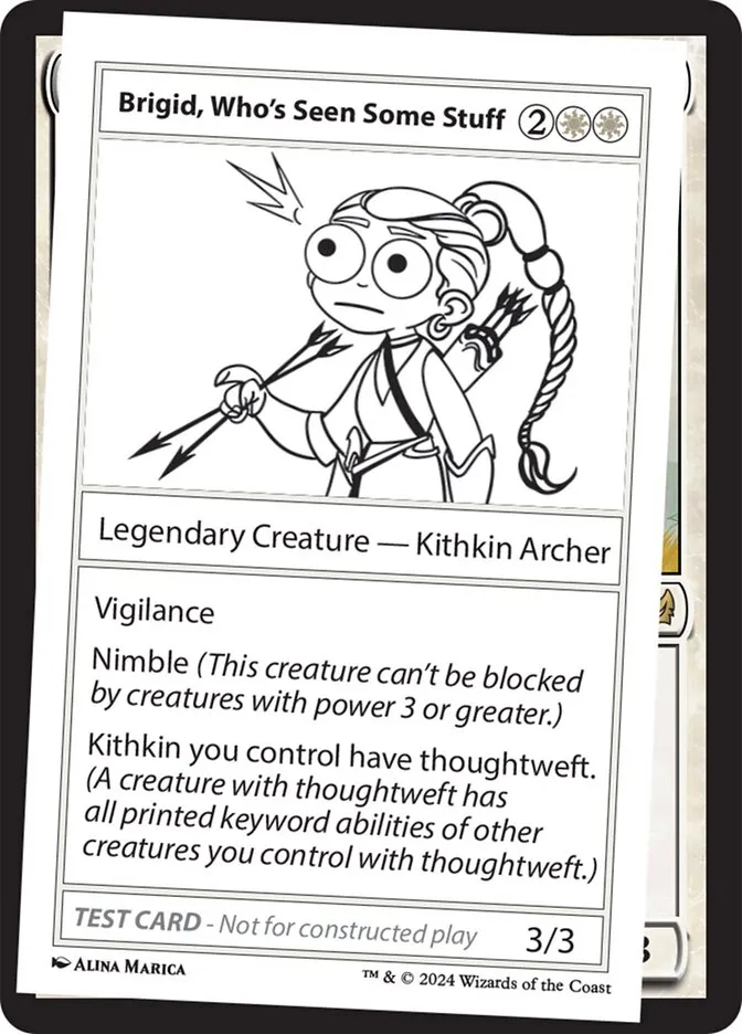 2024 Mystery Booster 2 Brigid, Who's Seen Some Stuff rare #510 unlisted card image