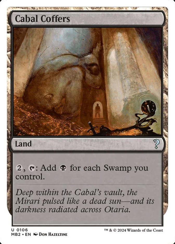 2024 Mystery Booster 2 Cabal Coffers uncommon #106 unlisted card image