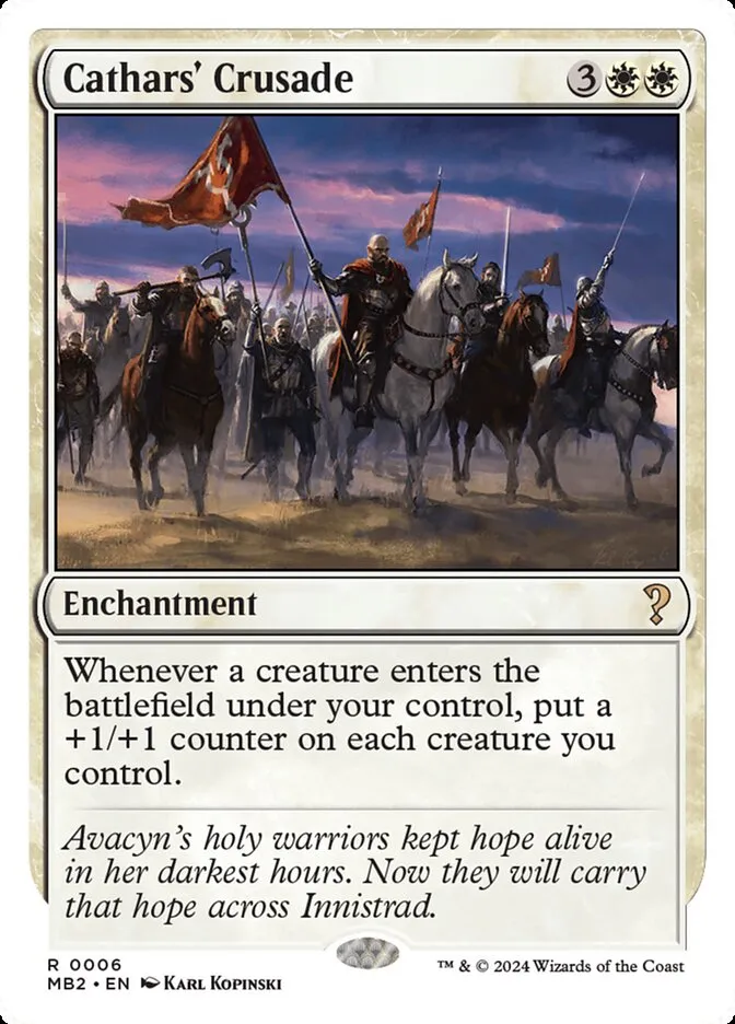 2024 Mystery Booster 2 Cathars' Crusade rare #6 unlisted card image