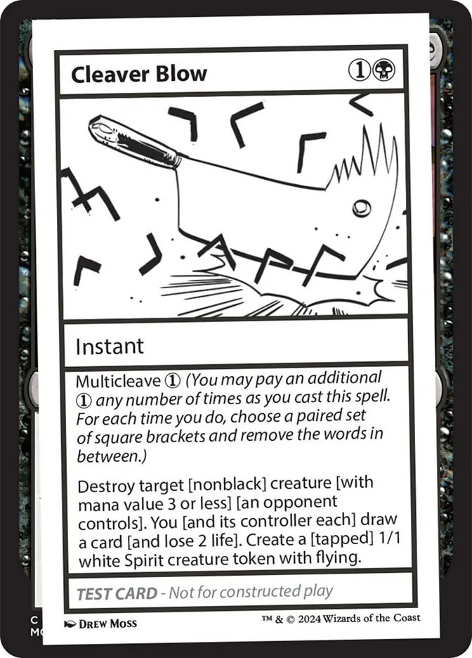 2024 Mystery Booster 2 Cleaver Blow rare #542 unlisted card image