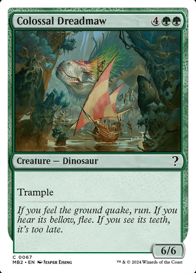 2024 Mystery Booster 2 Colossal Dreadmaw common #67 unlisted card image