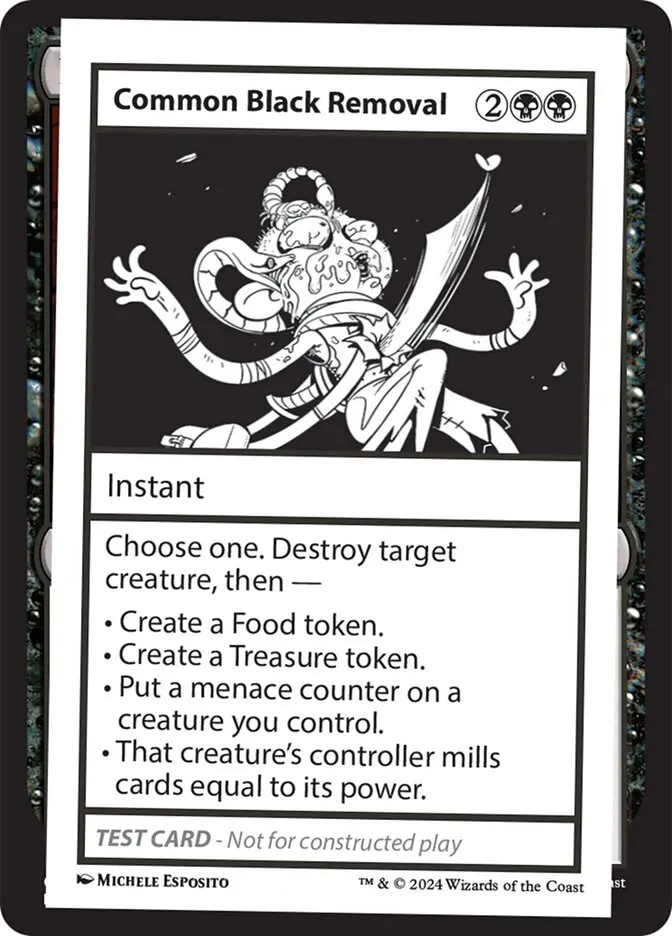 2024 Mystery Booster 2 Common Black Removal rare #543 unlisted card image