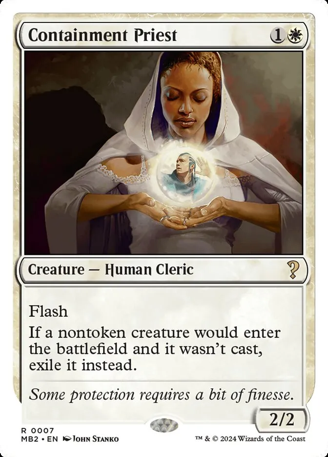 2024 Mystery Booster 2 Containment Priest rare #7 unlisted card image