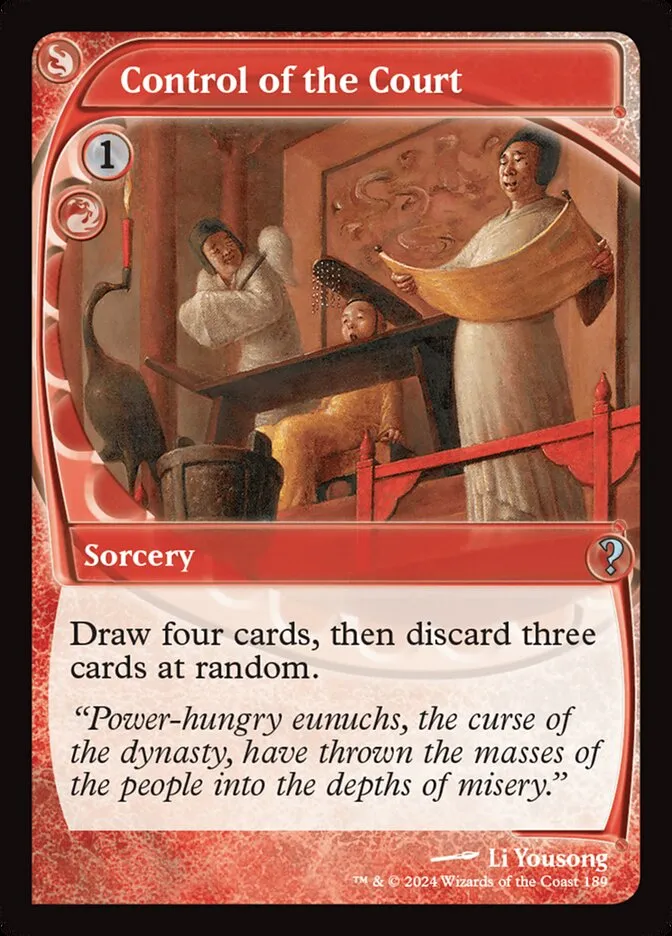 2024 Mystery Booster 2 Control of the Court uncommon #189 unlisted card image