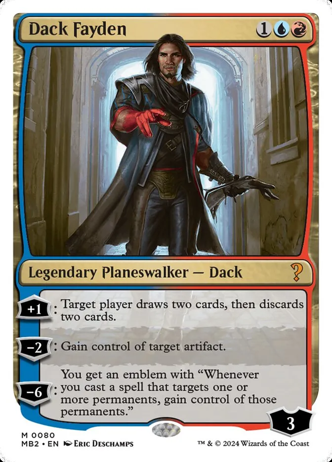 2024 Mystery Booster 2 Dack Fayden mythic #80 unlisted card image