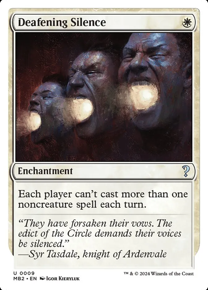 2024 Mystery Booster 2 Deafening Silence uncommon #9 unlisted card image