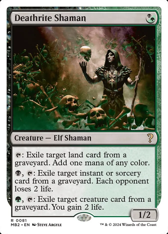 2024 Mystery Booster 2 Deathrite Shaman rare #81 unlisted card image