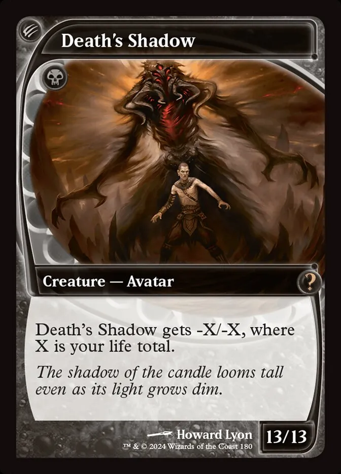 2024 Mystery Booster 2 Death's Shadow rare #180 unlisted card image