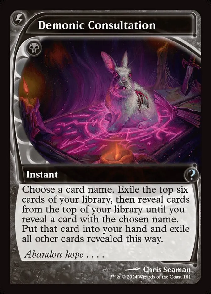 2024 Mystery Booster 2 Demonic Consultation uncommon #181 unlisted card image