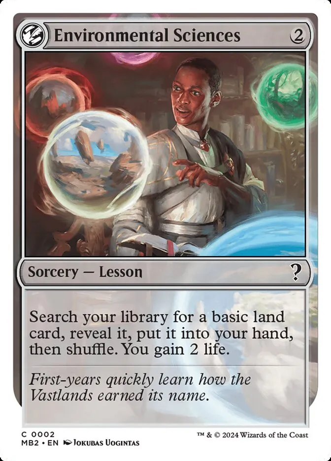 2024 Mystery Booster 2 Environmental Sciences common #2 unlisted card image