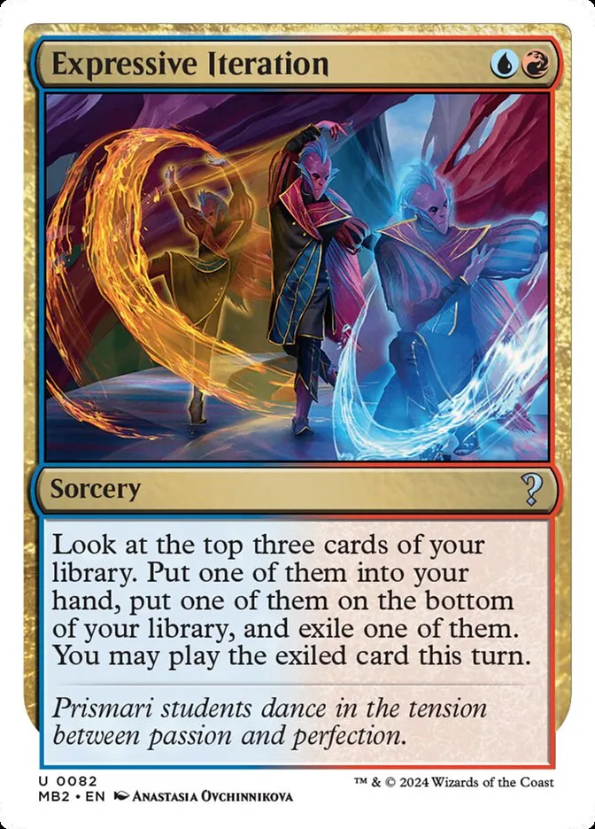 2024 Mystery Booster 2 Expressive Iteration uncommon #82 unlisted card image