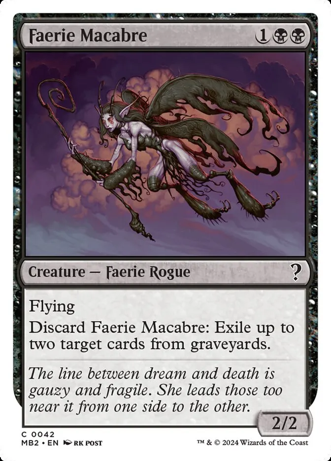 2024 Mystery Booster 2 Faerie Macabre common #42 unlisted card image
