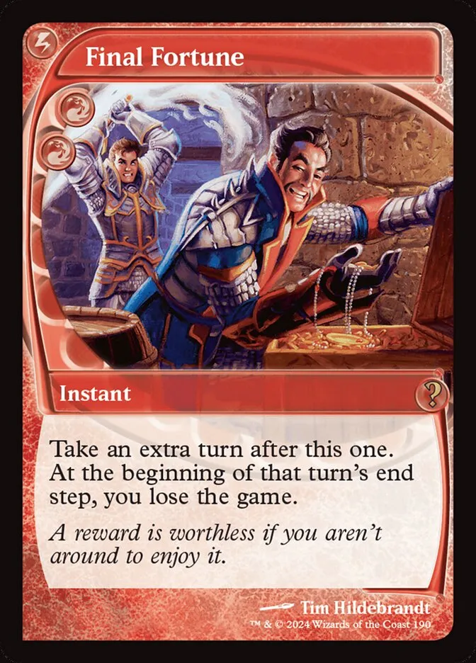 2024 Mystery Booster 2 Final Fortune rare #190 unlisted card image