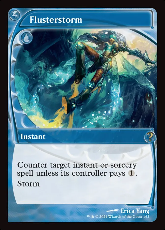 2024 Mystery Booster 2 Flusterstorm rare #163 unlisted card image