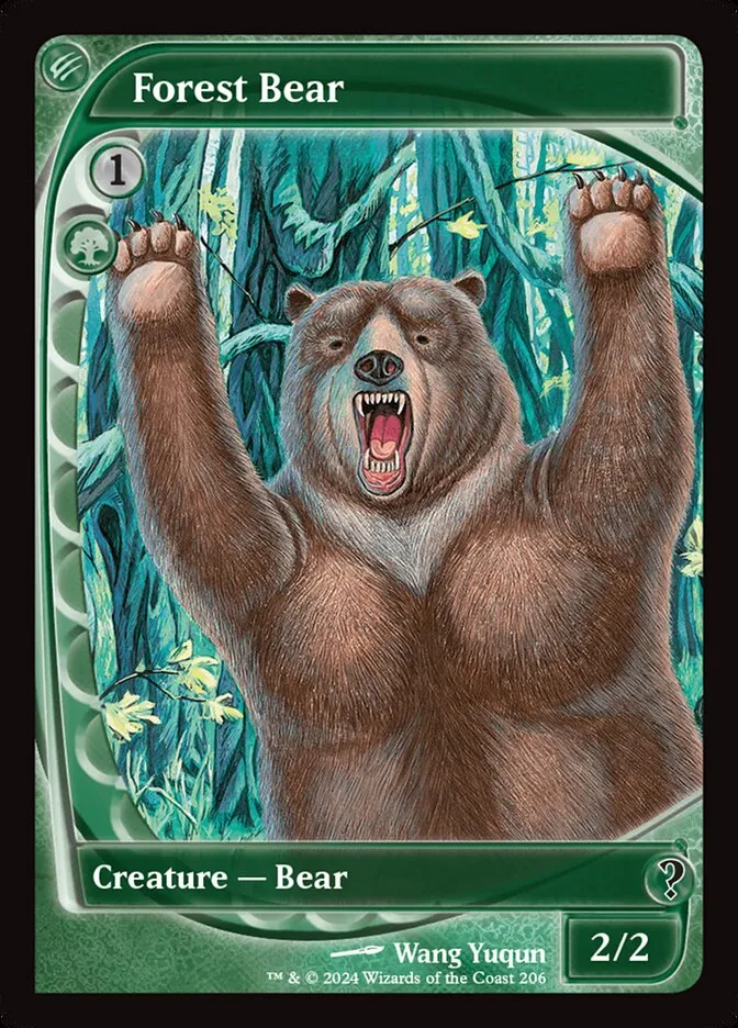 2024 Mystery Booster 2 Forest Bear common #206 unlisted card image