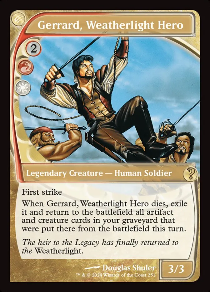 2024 Mystery Booster 2 Gerrard, Weatherlight Hero rare #251 unlisted card image